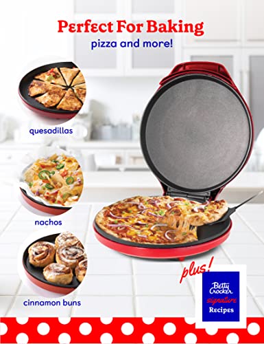 Betty Crocker 1440W Pizza Maker in Red