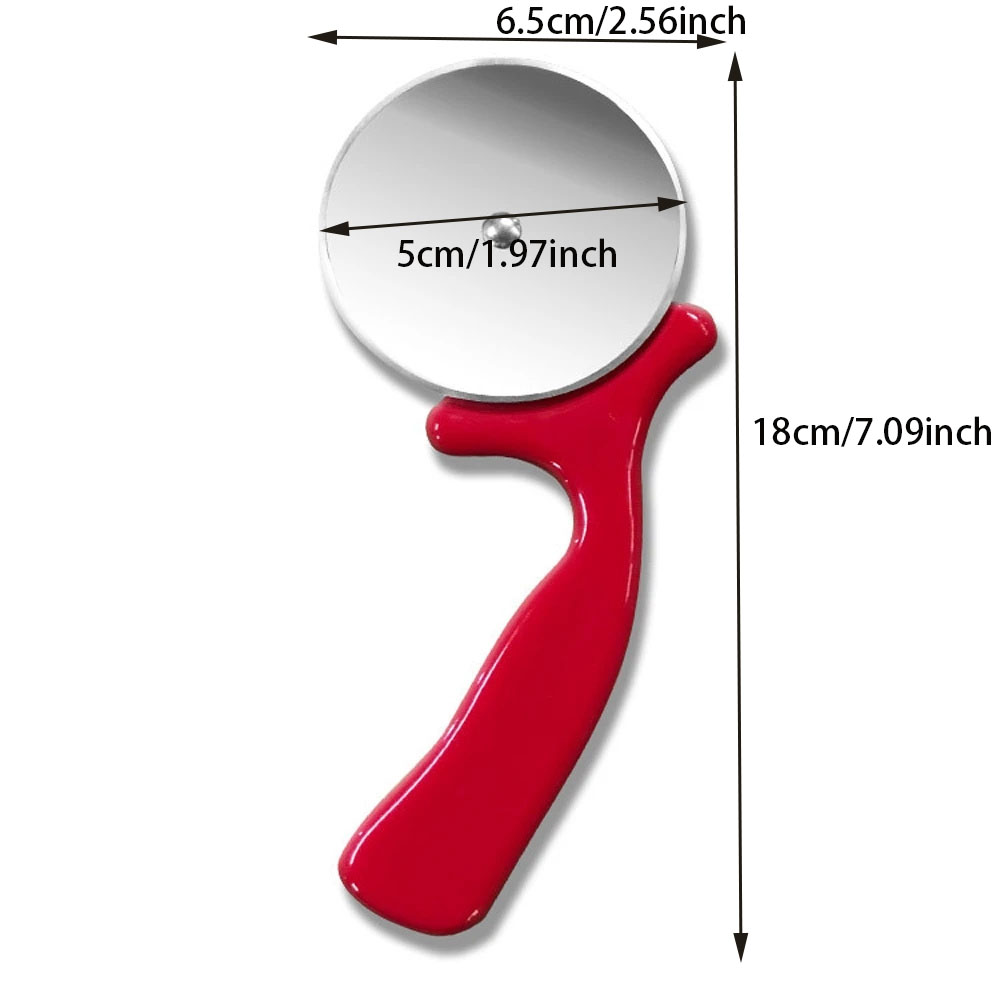 Stainless Steel Pizza Cutter and Pastry Roller