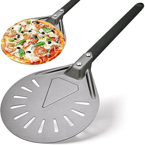 RTT 8" Aluminum Round Pizza Peel - Outdoor Use