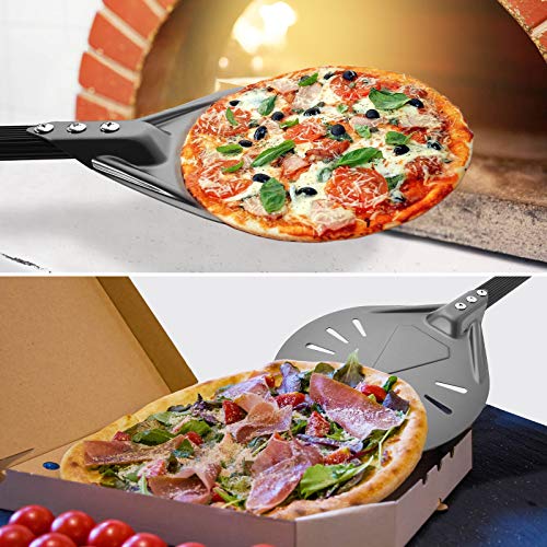 RTT 8" Aluminum Round Pizza Peel - Outdoor Use