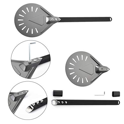 RTT 8" Aluminum Round Pizza Peel - Outdoor Use