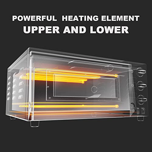 Countertop Electric Pizza Oven with Timer & Stone