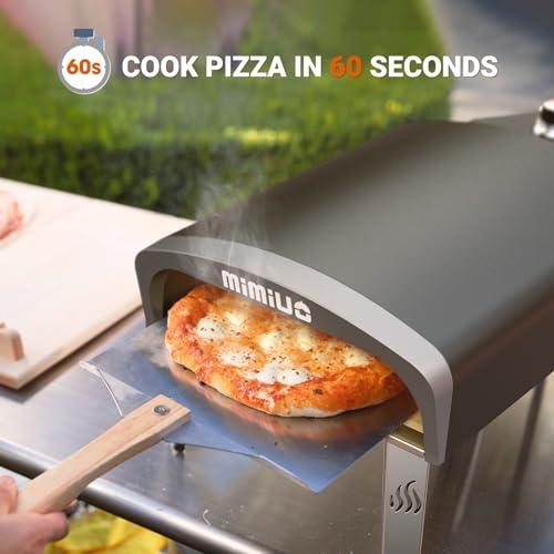 Mimiuo Gas Pizza Oven with 33 cm Stone