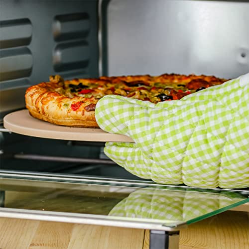 Ovente 13-Inch Ceramic Pizza Stone Set