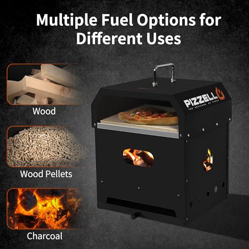PIZZELLO 4-in-1 Outdoor Wood Fired Pizza Oven