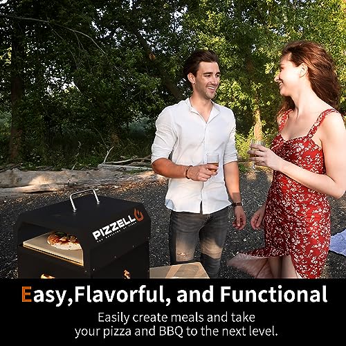 PIZZELLO 4-in-1 Outdoor Wood Fired Pizza Oven