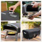 Mimiuo Gas Pizza Oven with 33 cm Stone