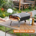 Mimiuo Gas Pizza Oven with 33 cm Stone