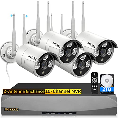 OOSSXX 8-Channel Wireless 1080P Security Camera System