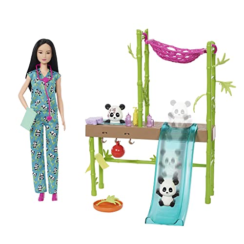 Asian Vet Barbie with Panda Rescue Playset