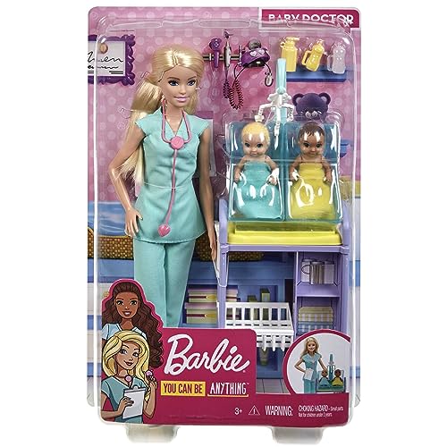 Blonde Doctor Barbie Doll for Kids