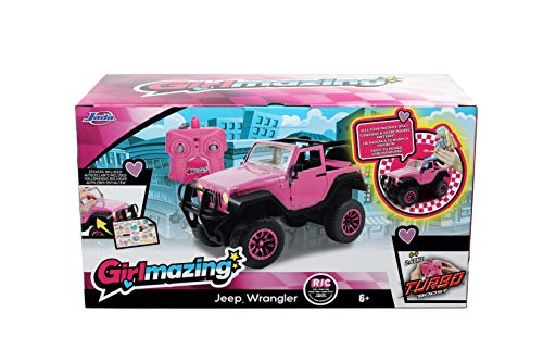Jada Toys GIRLMAZING Pink Big Foot Jeep R/C
