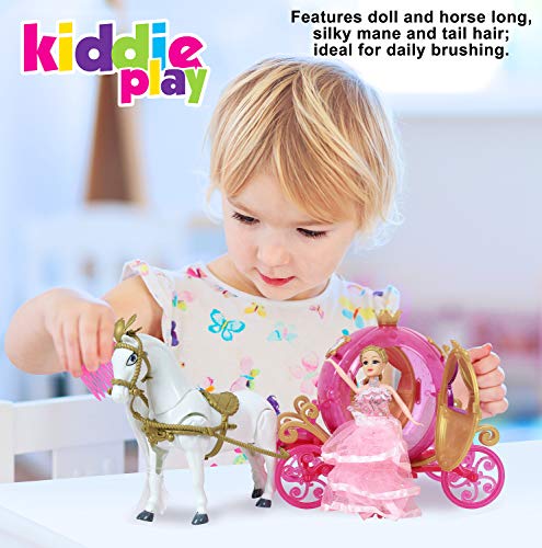 Princess Horse and Carriage Set with Doll