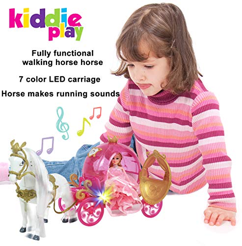 Princess Horse and Carriage Set with Doll