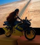 Vintage Batgirl Barbie Doll with Motorcycle