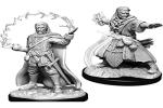 WizKids Upainted Miniature: Male Human Wizard