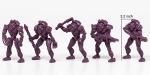 Fantasy Battles Alien Action Figure Playset - 5 pcs