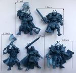 Fantasy Battles Mini Action Figure Playset – 5 Pcs