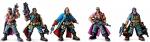 Fantasy Battles Space Rebels Mini Action Figures Set