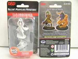 Male Elf Sorcerer Upainted Miniature - Wave 11