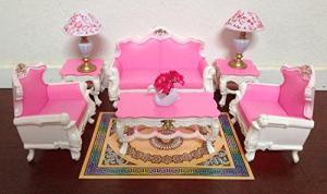Deluxe Living Room Playset for Barbie Dolls