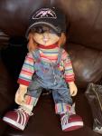 Horror Movie Replica Doll in Striped Outfit