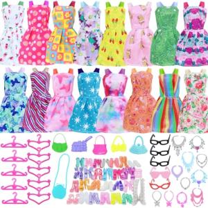 Barbie Doll Clothes and Accessories - 42 Piece Set