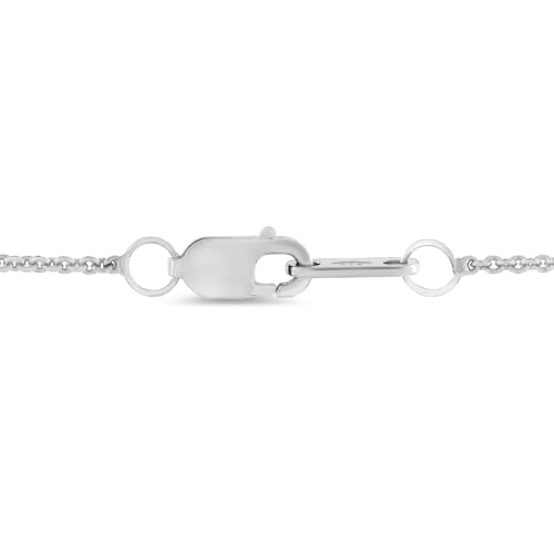 Silver Diamond 3 Stone Heart Pendant Necklace, 18" Gemstone