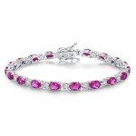October Birthstone Tourmaline Tennis Bracelet for Women