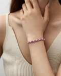 October Birthstone Tourmaline Tennis Bracelet for Women