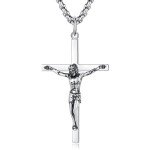 Sterling Silver Crucifix Cross Necklace