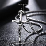 Sterling Silver Crucifix Cross Necklace