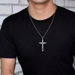 Sterling Silver Crucifix Cross Necklace