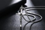Sterling Silver Crucifix Cross Necklace