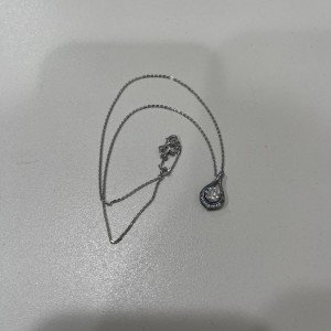 Dewdrop Moissanite Sterling Silver Necklace