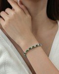 Personalized Birthstone Sterling Silver Tennis Bracelets