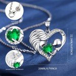Mom Birthstone Necklace - May Emerald Design