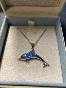 Ocean Collection Dolphin Ring - October Birthstone