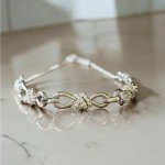FANCIME Adjustable Sterling Silver Infinity Bracelet