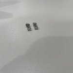 FANCIME "Little Daisy" 14k White Gold Earrings