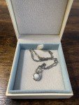 Ethereal Opal Infinity Necklace in Sterling Silver