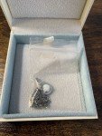 Ethereal Opal Infinity Necklace in Sterling Silver