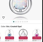 Ethereal Opal Infinity Necklace in Sterling Silver