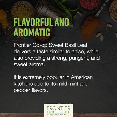 Organic Sweet Basil Leaf, 1 lb - Gourmet Spice
