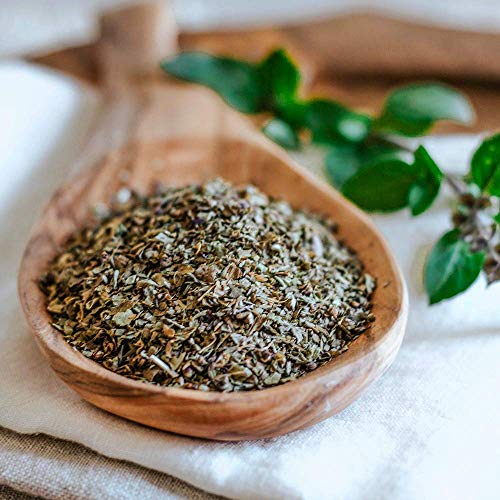 Organic Basil Leaves - Dried, Non-GMO, 6 oz