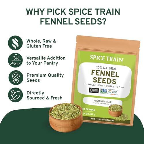 Fennel Seeds for Cooking & Smoothies - 14oz