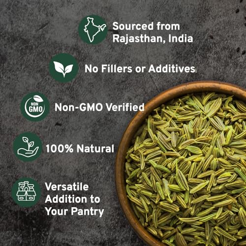 Fennel Seeds for Cooking & Smoothies - 14oz