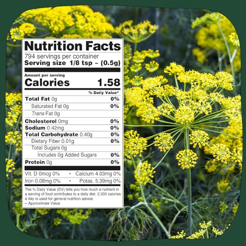 Fennel Seeds for Cooking & Smoothies - 14oz