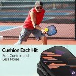 NIUPIPO-MX19 Lightweight Fiberglass Pickleball Racket Set