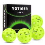 YOTIGER 4 High Bounce Outdoor Pickleball Balls